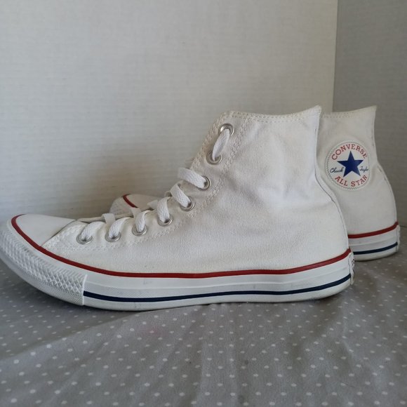 Converse Chuck Taylor Hi All Star Shoes White-Red-Blue Men 8.5 main image 8